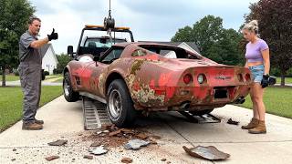 Abandoned for 50 Years in the Deep Woods — Extreme Rescue of a 1979 Chevrolet Corvette C3