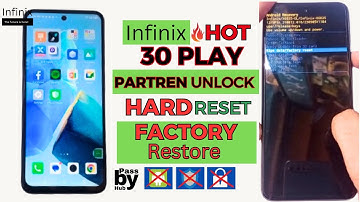 Infinix Hot 30 Play Hard Reset | Pattern Unlock x6835 | Password Unlock | Easy Step-by-Step Guide