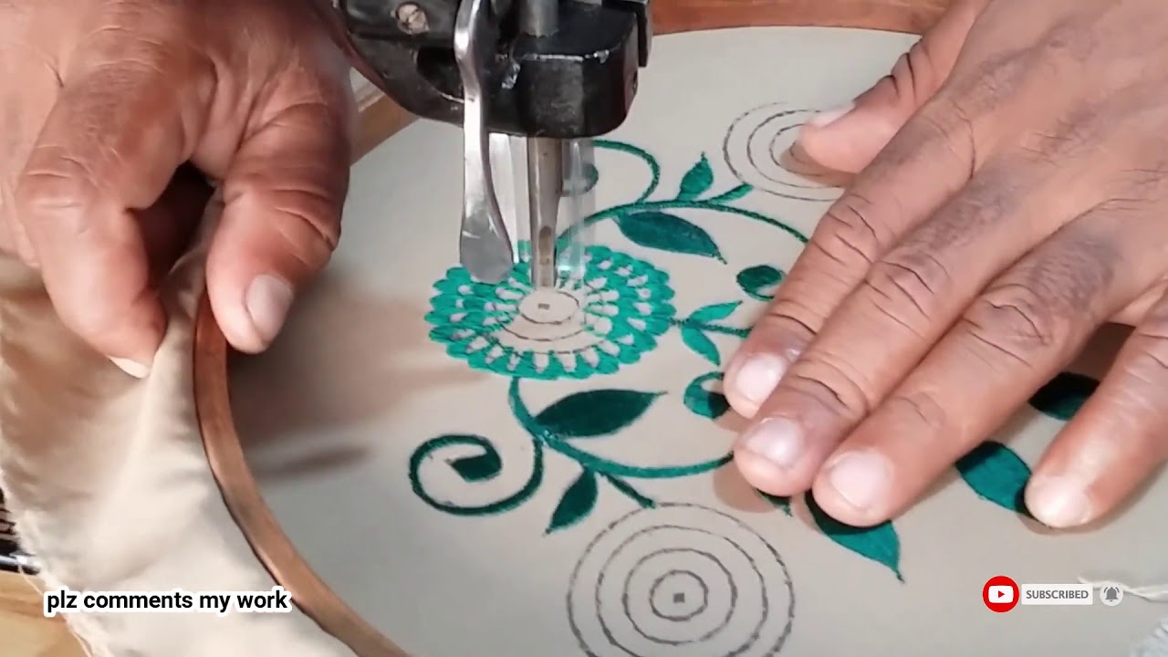 Cushion Cover Latest Embroidery  work | flower machine Embroidery Design