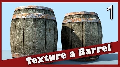 Texture a Barrel in Maya: Wood