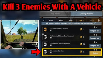 KILL 3 ENEMIES WITH A VEHICLE WEEK 7 SEASON 7 PUBG MOBILE MISSION By Flawx Gaming