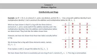 Pure Math for Pre-Beginners - Lesson 3 - Abstract Algebra - Part 5 - Distributivity and Rings