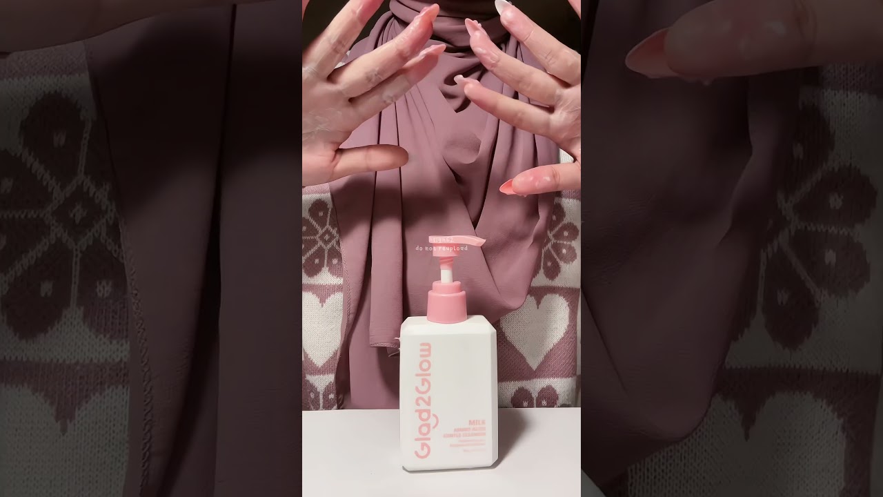 pink skincare night routine✨