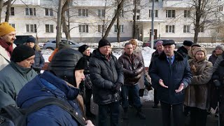 Народный сход жителей Нагатинского затона в Москве / LIVE 16.02.19