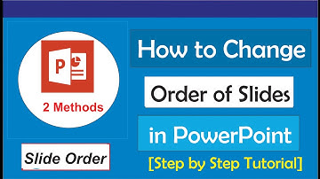 How to change order of slides in PowerPoint