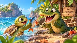 Information 🐢 Baby Turtle Catches a Fish for Baby Crocodile! 🐊🐟 | Cute Friendship Story ❤️ News