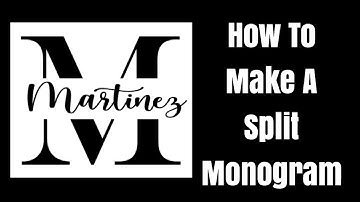 How to do a Split Monogram in Cricut Design Space | Simple Monogram