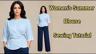 Easiest Butterfly Blouse Pattern Making &amp; Sewing (2026 Trend) ✂️ Beginner Friendly Tutorial