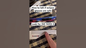 How to tell if eclipse glasses are safe #shorts