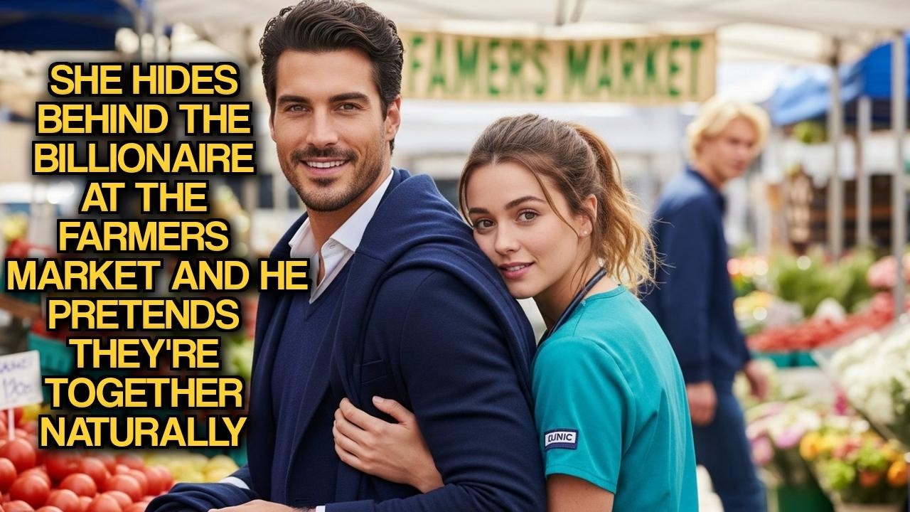She Hides Behind The Billionaire At The Farmers Market And He Pretends They're Together Naturally