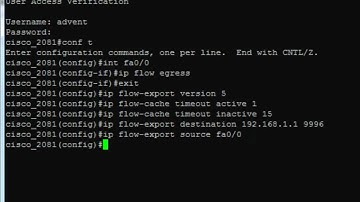 How to enable NetFlow v5 on a Cisco router?