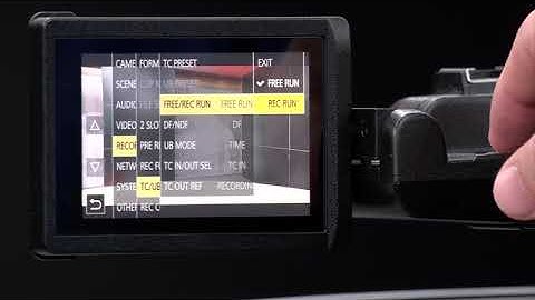 Timecode and Pre Record on Panasonic CX350