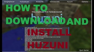 HOW TO DOWNLOAD AND INSTALL HUZUNI