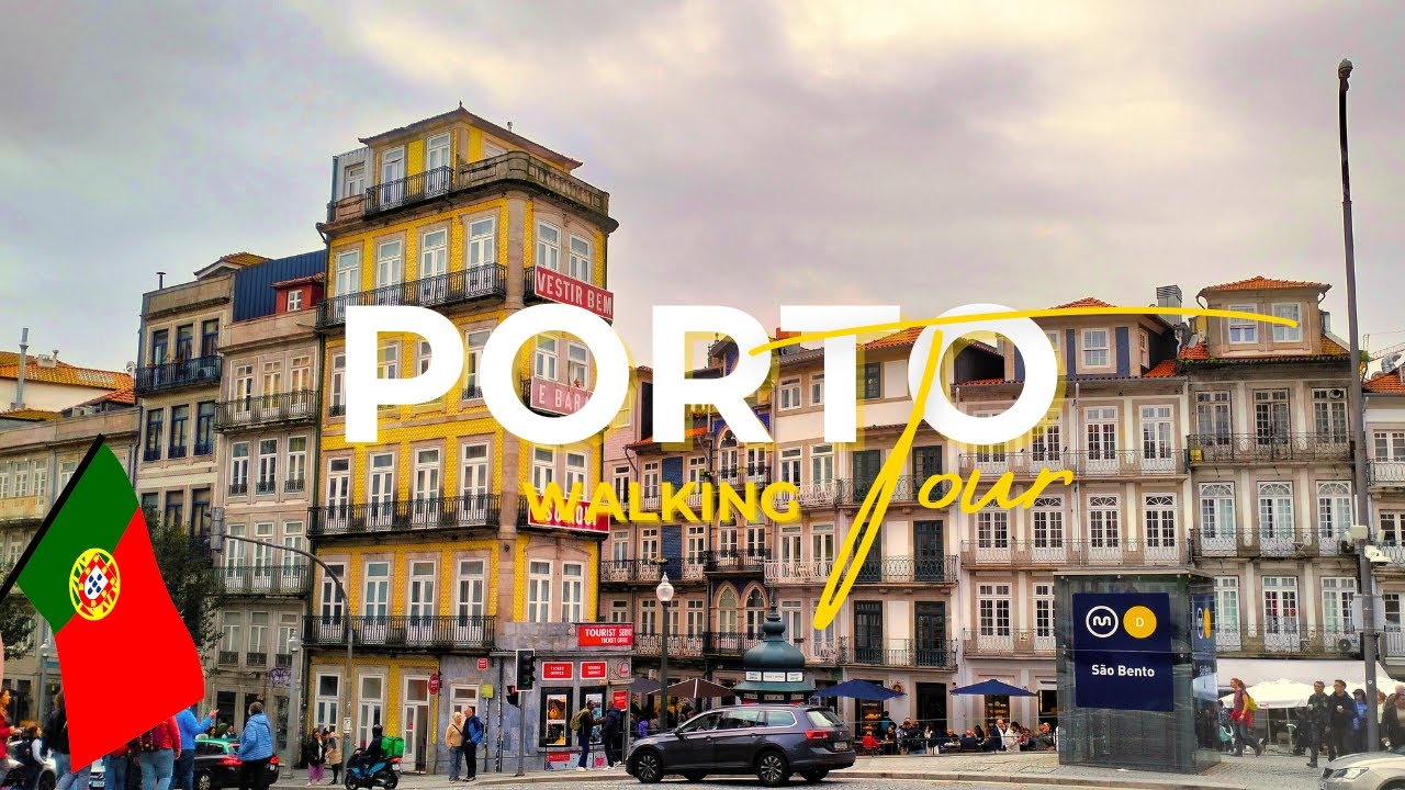 Пешеходная экскурсия по Порту: Откройте для себя сердце Португалии в 4K