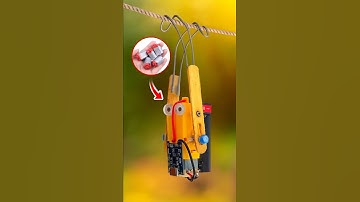 DIY Rope Climbing Robot | Amazing Robot #shorts