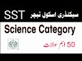 SST Science Category Paper | SPSC Test mcqs | 50 questions | 2024 | PHYSICS CHEMISTRY MATH |