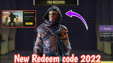 August 2022 New Working Redeem code codm  | cod mobile Redeem code 2022 | Redeem code codm 2022