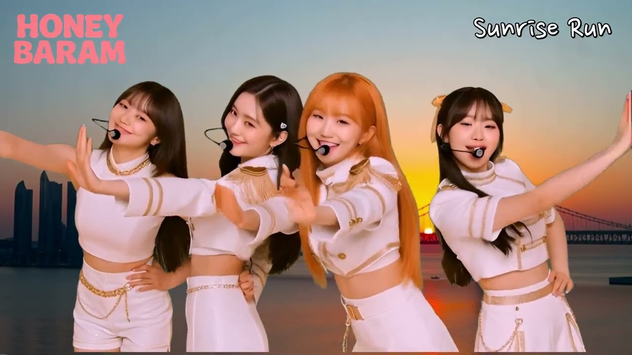 Sunrise Run #kpop #girlgroup #kpopidol #kpopfyp #kpopfan#HoneyBaram #Newsong