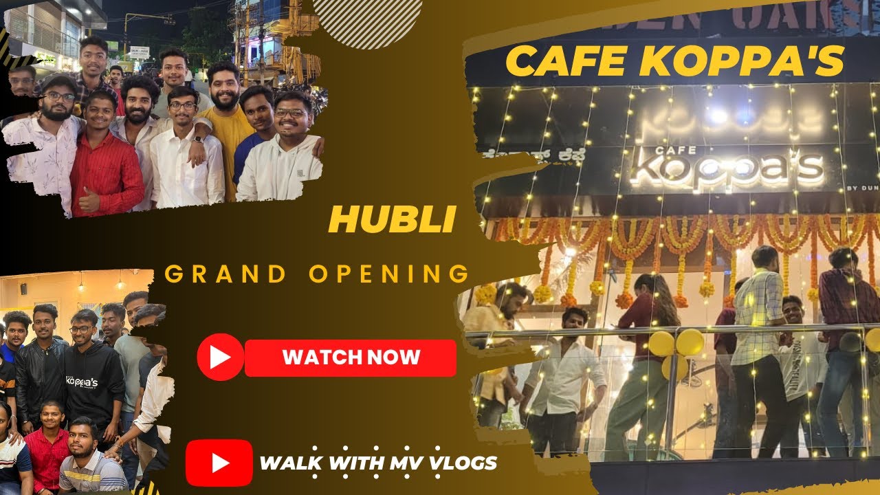 Cafe Koppas Grand Opening Vidyanagar cafekoppas sudii_vlogs