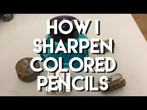 How to sharpen Prismacolor pencils 