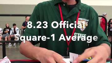 8.23 Official Square-1 Average (1st Place in Round 2 of CubingUSA Nationals 2019)