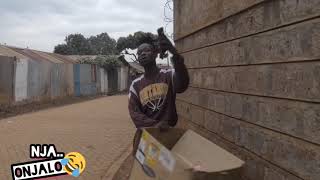See How Kenyans React With Box Prank.. By Onjalo