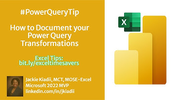 Power Query Best Practice - Document Your Steps