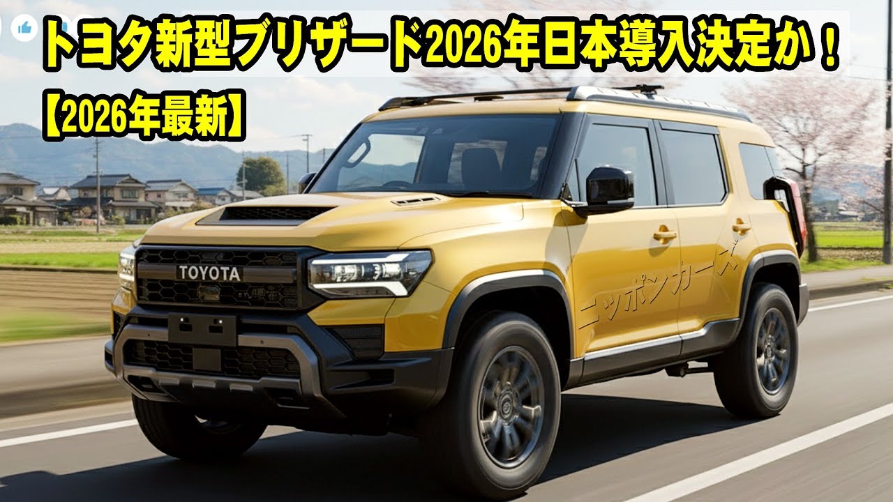 Toyota's new Blizzard to be introduced in Japan in 2026! The most