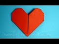 Herz falten ❤ Geschenk basteln mit Papier: Leichtes Origami Herz - Bastelideen Muttertagsgeschenke