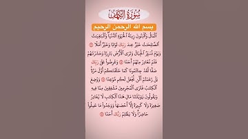 المال والبنون زينة الحياة الدنيا..سورة الكهف #quran