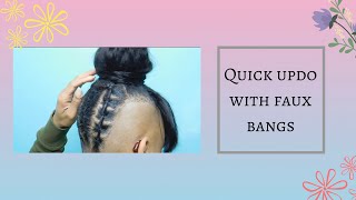 Quick Hairstyle With Shaved Sides