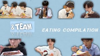 &TEAM eating compilation | 🍕🫕🧀🥚🍦🧁🥢🥤🥧🍚🍱🍣🍲🍜🦪🍖🍔🥖🥯🍞🍹
