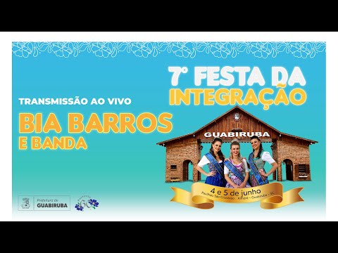 Show com Bia Barros e Banda  na 7ª Festa da Integração de Guabiruba