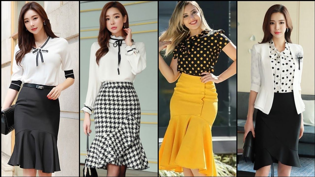 Gorgeous And Fabulous Stylish Office Wear Mermaid Hem Skirts Outfits ...