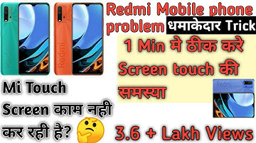 Mi Note 3 touch screen not working | how to resolve see trick in video