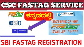 CSC FASTAG VLE  REGISTRATION Process |In Kannada |SBI| ALL Bank Fastag |CSC Portal |