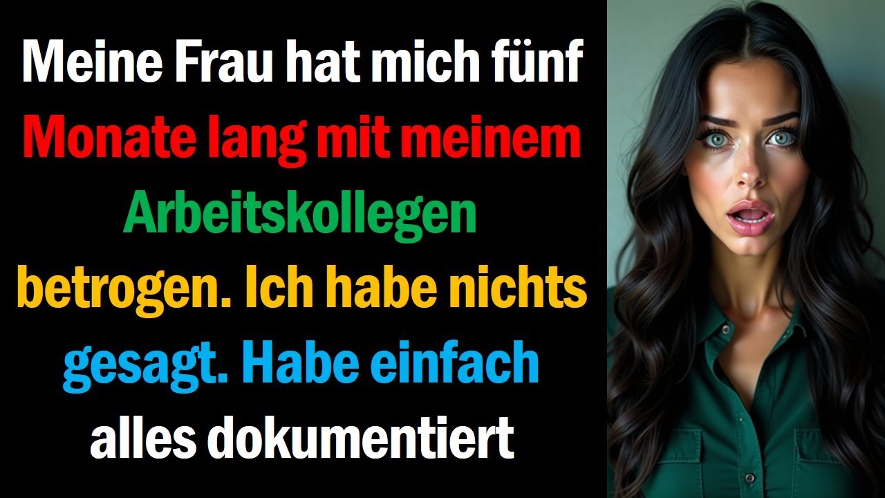Meine Frau hat mich fünf Monate lang mit meinem Arbeitskollegen betrogen. Ich habe nichts gesagt.