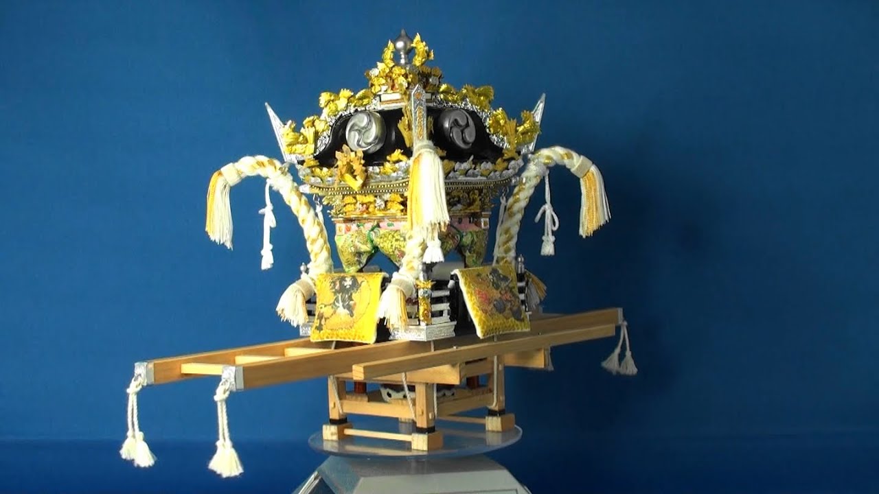 灘のけんか祭り 松原ミニ屋台 くるくる回りま～す ミニチュア模型