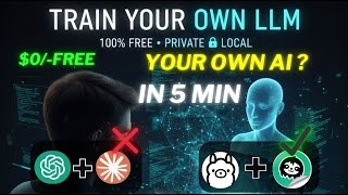 STOP PAYING: Train Your Custom LLM Model From Scratch for 100% Free! (Dataset + Fine-Tuning) 2025