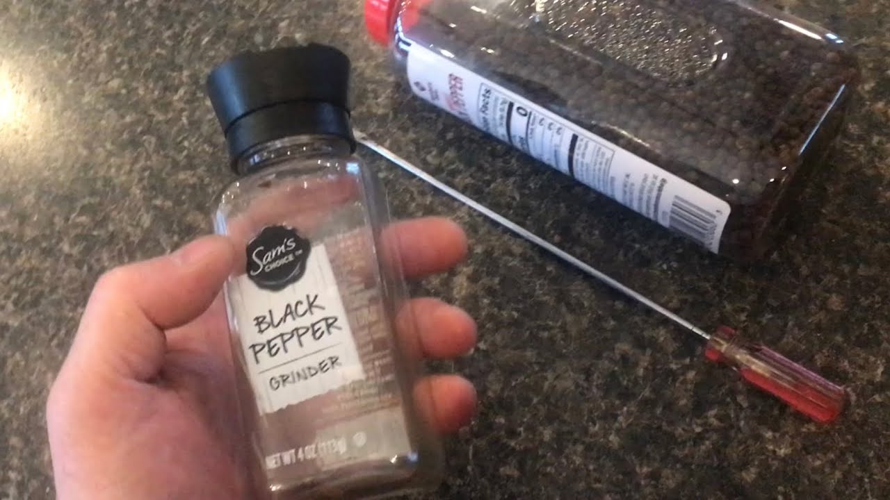 “refill” a NON-REFILLABLE pepper grinder - YouTube
