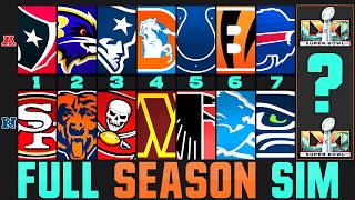 Full 2026 NFL Season Simulated... But I Predict The Playoffs!