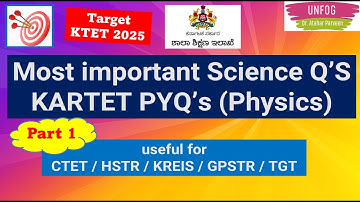 Kar-TET_2025 Science paper 2 - Previous year Question Paper - Physics
