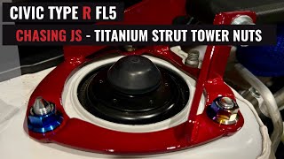 CHASING JS - TITANIUM STRUT TOWER NUTS // FL5 CIVIC TYPE R
