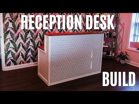 Build This Tile Reception Desk Woodworking Business Idea Youtube