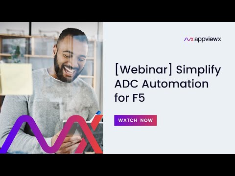[Webinar] Simplify ADC Automation for F5