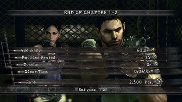 Resident Evil 5 Professional episode 1: The Beginning, the Executioner Majini, and Uroboros.