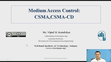 Medium Access Control: CSMA,CSMA-CD