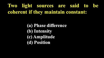 43. Coherence I EMT I CSIR I GATE I JL PHYSICS I DL PHYSICS I Dr. Nagaraju Pendam