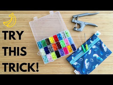 How to install plastic snap buttons with KAM tool tutorial | The trick to get it right every
