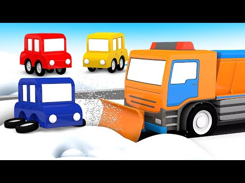 Мультики Для Детей 4 Машинки: Снегоуборочная Машина! Сборник Мультфильмов Для Малышей